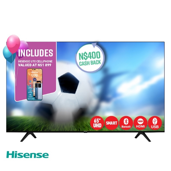Picture of Hisense 65'' 4K UHD Smart TV 65A6G + U70 Pro Cellphone