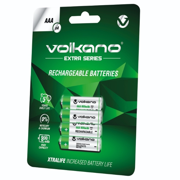 Picture of Volkano Extra Rechargeable AAA Batteries VK-8103-G