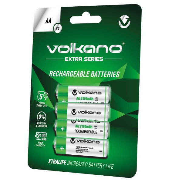 Picture of Volkano Extra Rechargeable AA Batteries VK-8102-GN