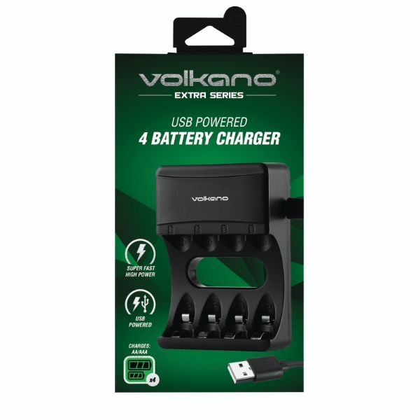 Picture of Volkano Extra 4 Battery Recharger AA/AAA VK-8104-B