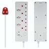 Picture of Switched 8-way High Surge Multiplug SWD-9508-05-WT