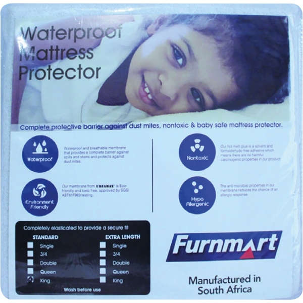 Picture of Waterproof M/Fibre 137cm Mattress Protector