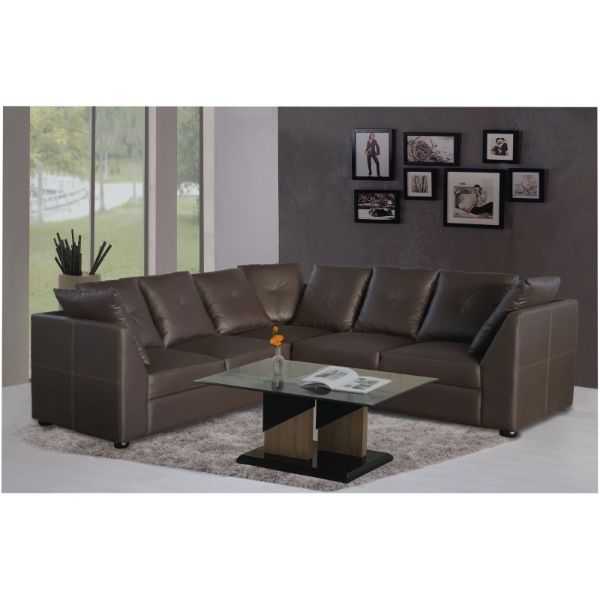 Picture of Figaro Corner Lounge Suite - Brown