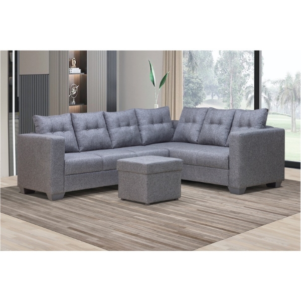 Picture of Cathy 2 Piece Corner Lounge Suite with Ottoman
