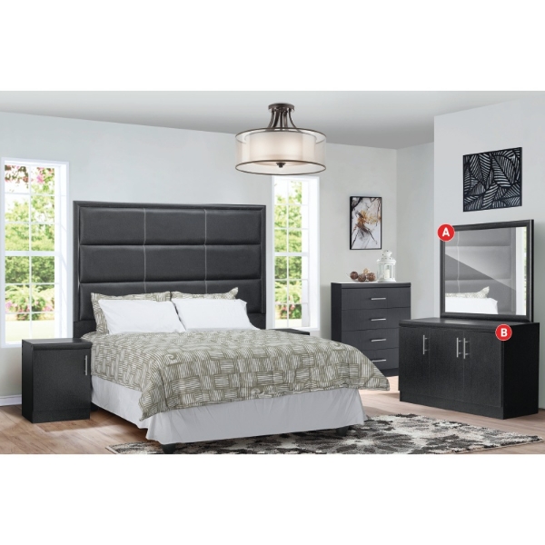 Picture of Milano Dresser & Mirror - Black