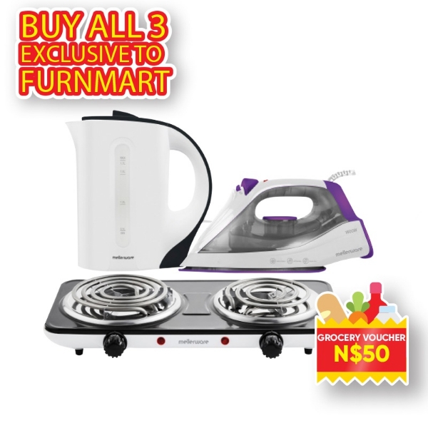 Picture of Mellerware 3Pce 46301 Kettle+Hotplate+Steam + 50 Voucher