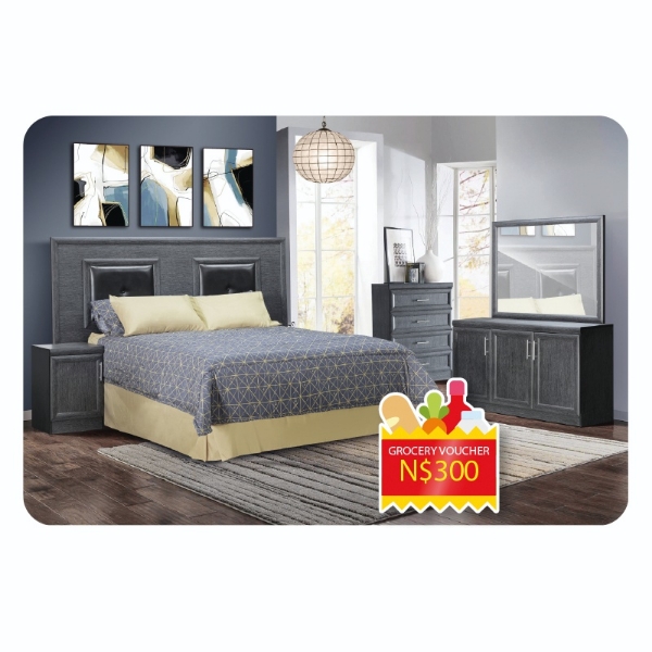 Picture of Juliet 3Pce Bedroom Suite   Grey + 300 Voucher