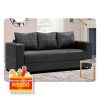 Picture of Phillip 3 Seater Couch Black + 500 Voucher