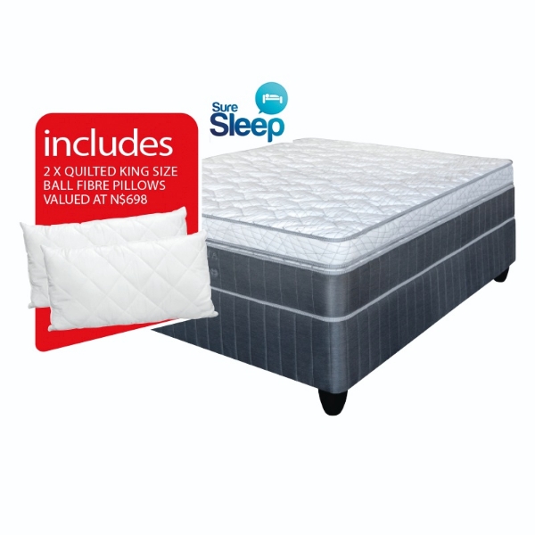 Picture of Suresleep Atlanta 152cm Queen Firm Base Set + 2 Pillows