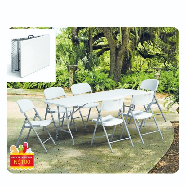 Picture of Folding White Chair + 100 Vocuher