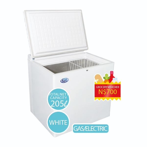 Picture of Cold Factor Gas/E Chest Freezer 205Lt CF205GE + 700 Voucher