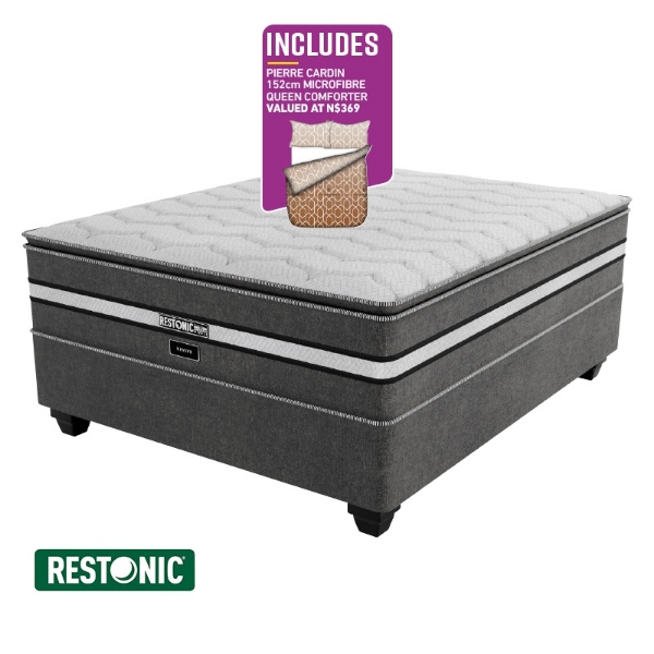 Picture of Restonic Revive 152cm Queen Plush Base Set + Comforter